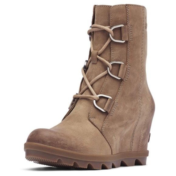 Sorel Ash Brown Joan of Artic Wedge II Boots - Picture 2 of 16